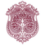 Fancy Fall Tree (Trapunto)