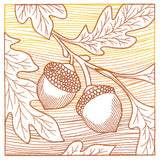 Fresh Harvest - Acorn Etching