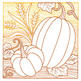 Fresh Harvest - Pumpkins Etching
