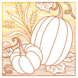 Fresh Harvest - Pumpkins Etching