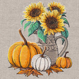 Autumn's Majesty Pumpkins & Sunflowers Bouquet