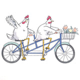 Plucky Pedaler Chickens
