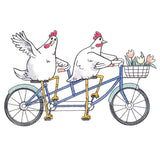 Plucky Pedaler Chickens