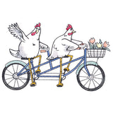 Plucky Pedaler Chickens
