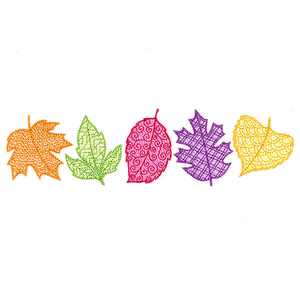 Falling For You Leaf Border