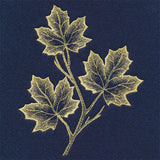 Sheer Autumn Maple Leaves Feature