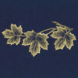 Sheer Autumn Maple Leaves Border