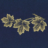 Sheer Autumn Maple Leaves Border
