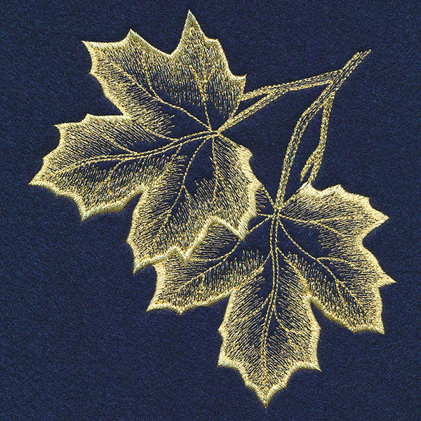 Sheer Autumn Maple Leaves Corner