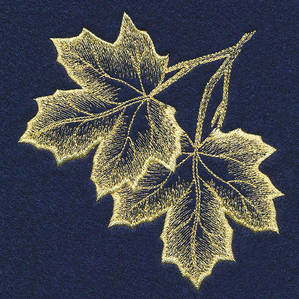 Sheer Autumn Maple Leaves Corner