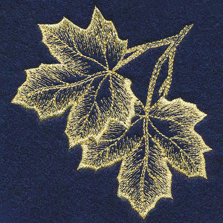 Sheer Autumn Maple Leaves Corner