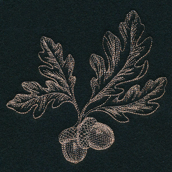 Elegant Acorns Accent