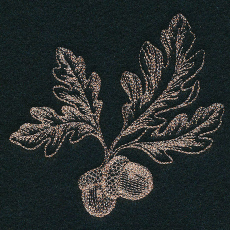 Elegant Acorns Accent