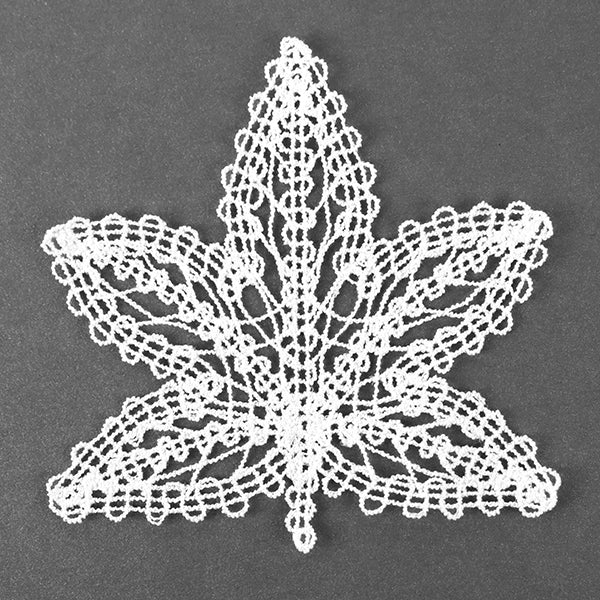 Falling American Sweetgum Leaf (Battenburg Lace)