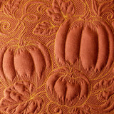 Pumpkin Patch in Autumn Square (Trapunto)