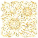 Sunflowers in Autumn Square