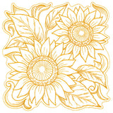 Sunflowers in Autumn Square