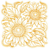 Sunflowers in Autumn Square