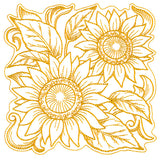 Sunflowers in Autumn Square