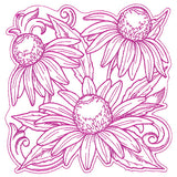 Coneflowers in Autumn Square