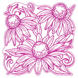 Coneflowers in Autumn Square