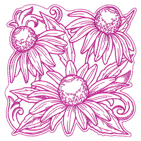 Coneflowers in Autumn Square