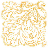 Oak Leaves in Autumn Square