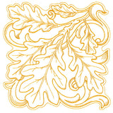 Oak Leaves in Autumn Square