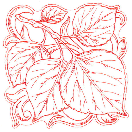 Aspen Leaves in Autumn Square