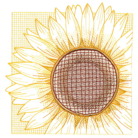 Sensational Sunflower (Trapunto)