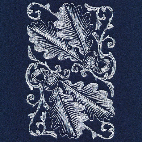 Autumn Splendor - Acorns & Leaves Feature Etching