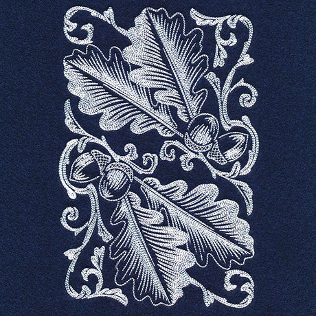 Autumn Splendor - Acorns & Leaves Feature Etching