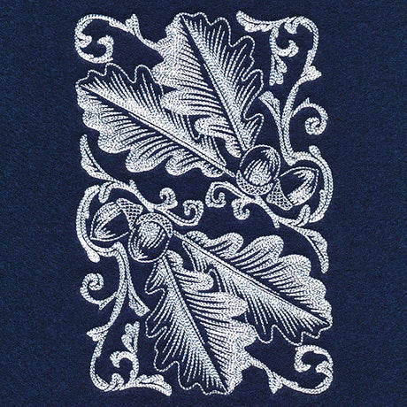 Autumn Splendor - Acorns & Leaves Feature Etching