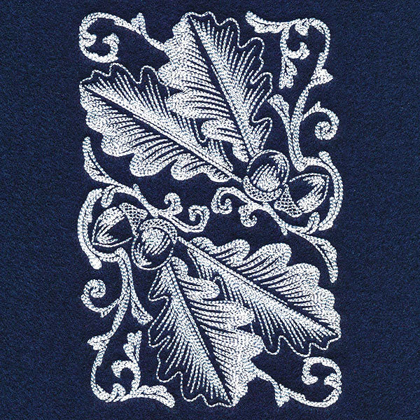 Autumn Splendor - Acorns & Leaves Feature Etching