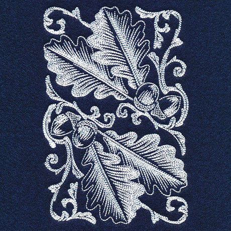 Autumn Splendor - Acorns & Leaves Feature Etching