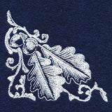 Autumn Splendor - Acorns & Leaves Corner Etching