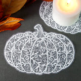 Pretty Pumpkin Doily (Organza)