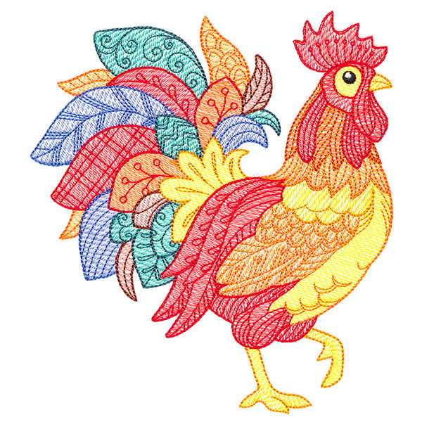 Autumn Time Rooster