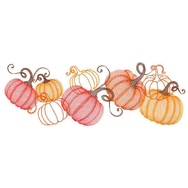 Festive Harvest Pumpkin Border