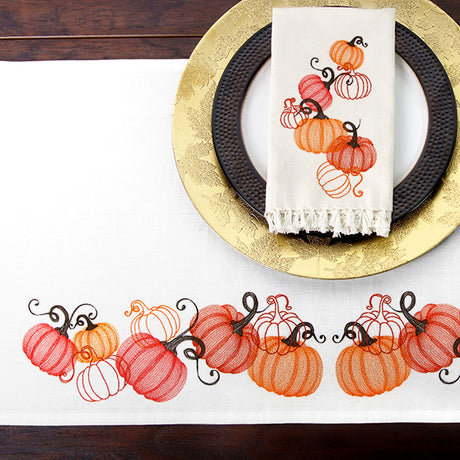 Festive Harvest Pumpkin Border