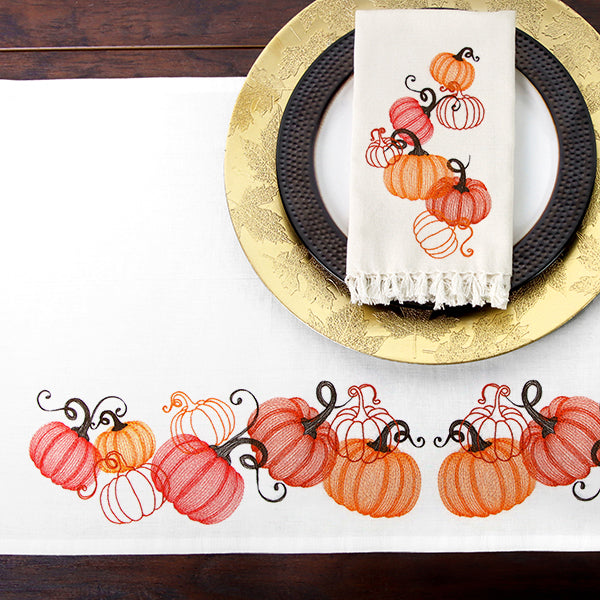 Festive Harvest Pumpkin Border