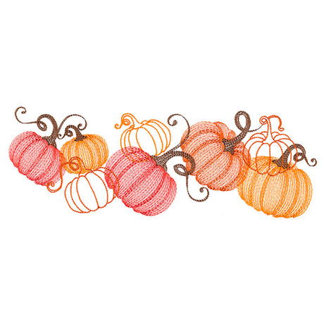 Festive Harvest Pumpkin Border
