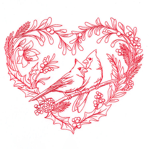 Sweet and Simple Cardinals Wreath