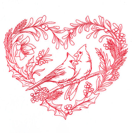 Sweet and Simple Cardinals Wreath