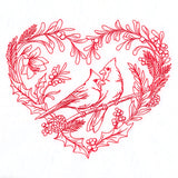 Sweet and Simple Cardinals Wreath