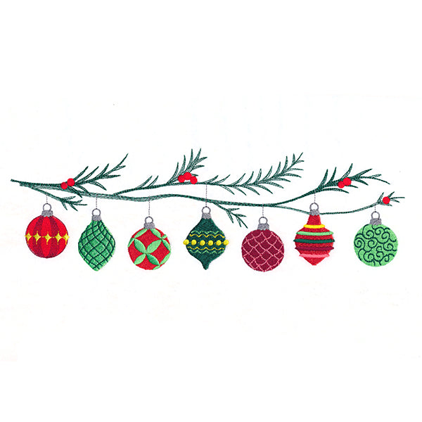 Trim the Tree Ornament Border
