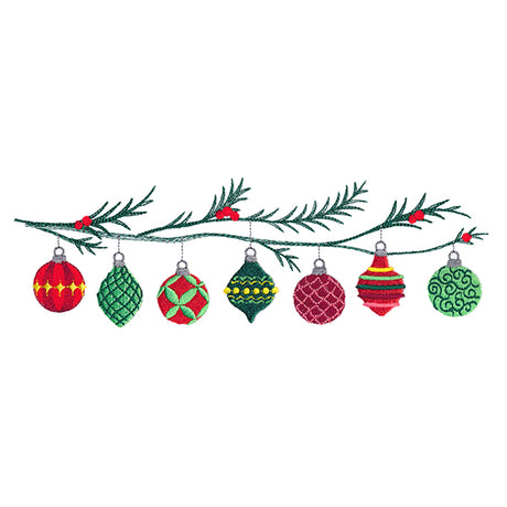 Trim the Tree Ornament Border