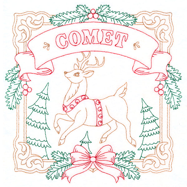 Christmas Reindeer Team - Comet