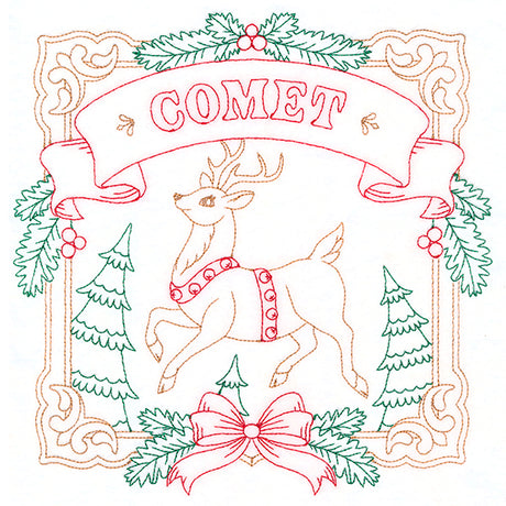 Christmas Reindeer Team - Comet