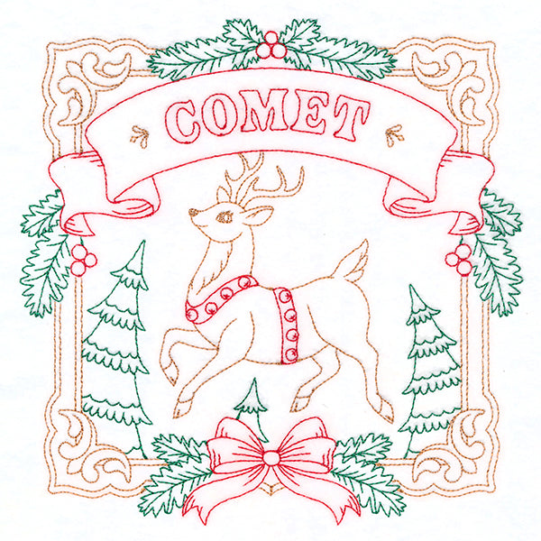 Christmas Reindeer Team - Comet